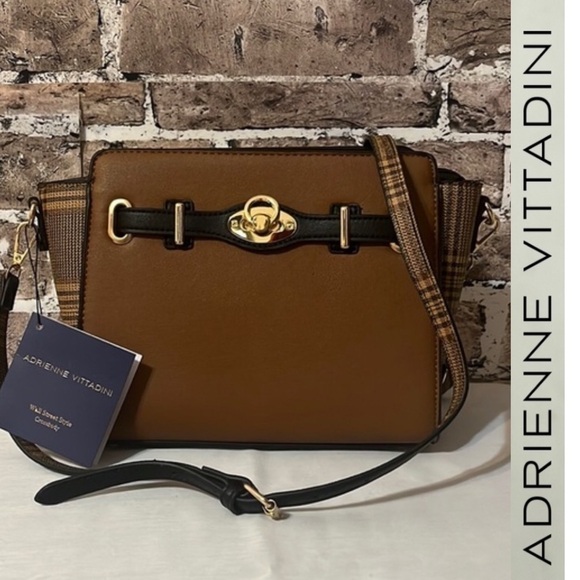 Adrienne Vittadini Wall Street Style‎ Crossbody Handbag - Picture 1 of 11
